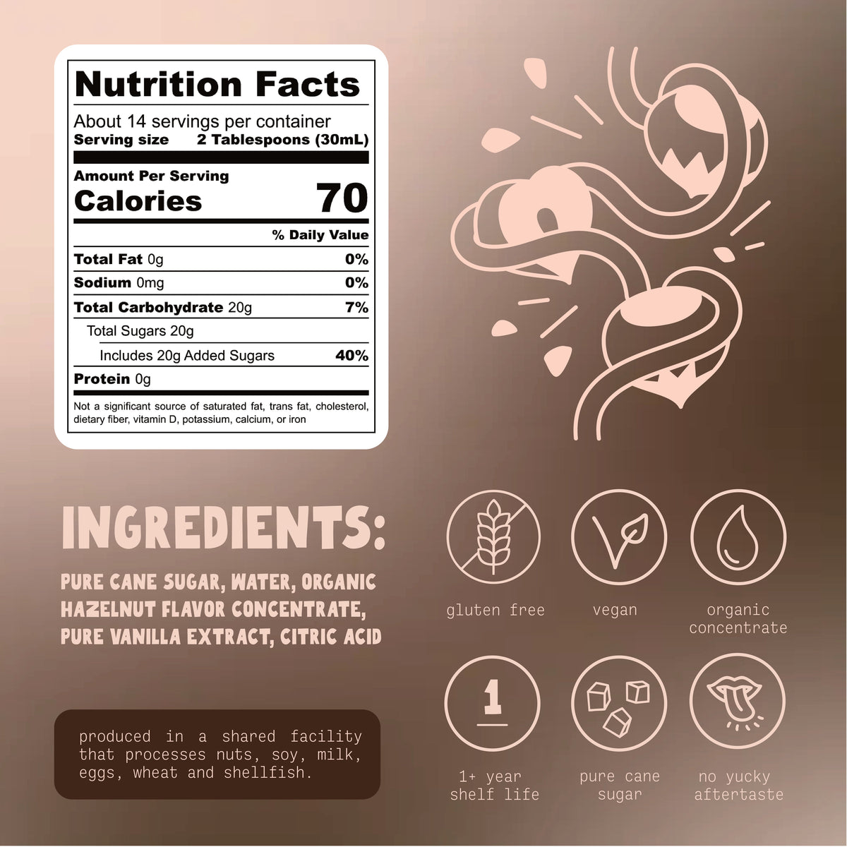 SURRUP - Hazelnut Praline Simple Syrup